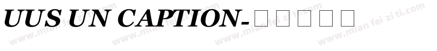 UUS UN CAPTION字体转换